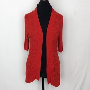 Croft and Barrow Orange Cardigan